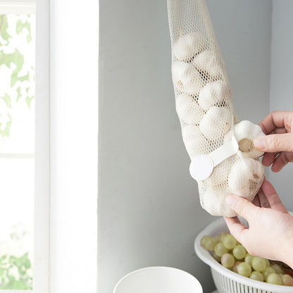 Fruit Storage Net Bag Breathable Reusable Hanging Storage Bag for Vegetable Onions Garlic V1294-YM0521-3117230084911