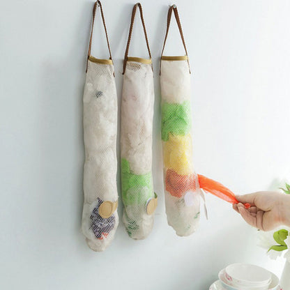 Fruit Storage Net Bag Breathable Reusable Hanging Storage Bag for Vegetable Onions Garlic V1294-YM0521-3117230084911
