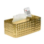 Tissue Storage Box Rhombus Texture Side Partition Towel Napkin Container Case Transparent Gold V1294-YM0521-3117230086512