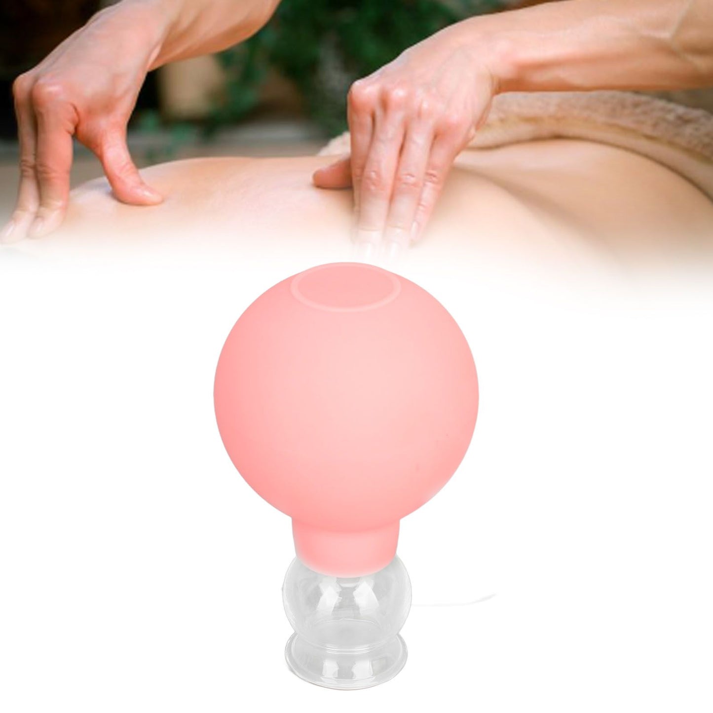 Glass Silicone Cupping Cup Vacuum Suction Massage Therapy for Face Skin Beauty Tool Model 1 V1294-YM0521-3117230087311