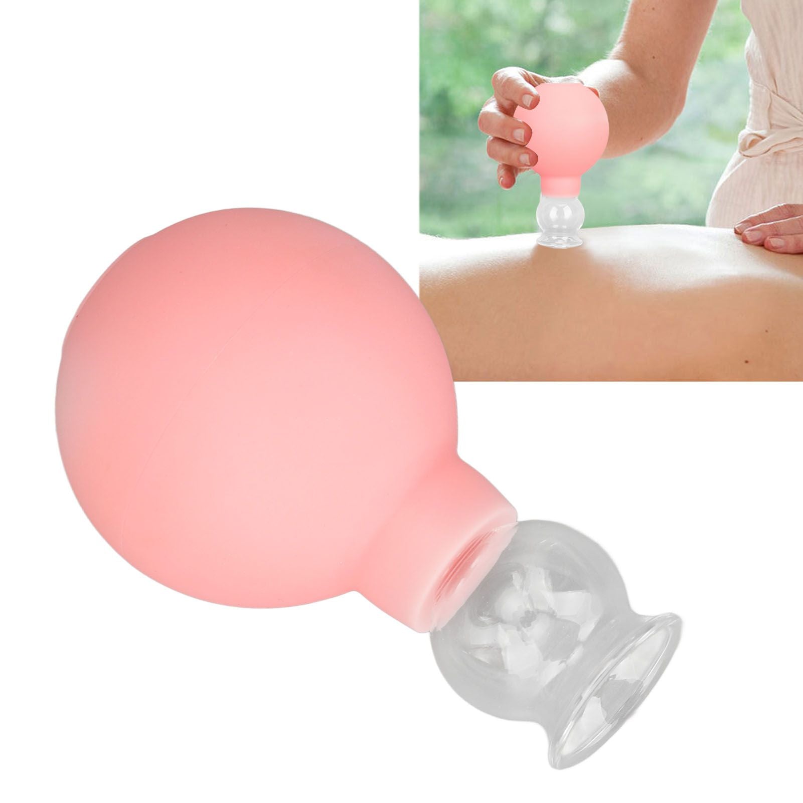 Glass Silicone Cupping Cup Vacuum Suction Massage Therapy for Face Skin Beauty Tool Model 1 V1294-YM0521-3117230087311