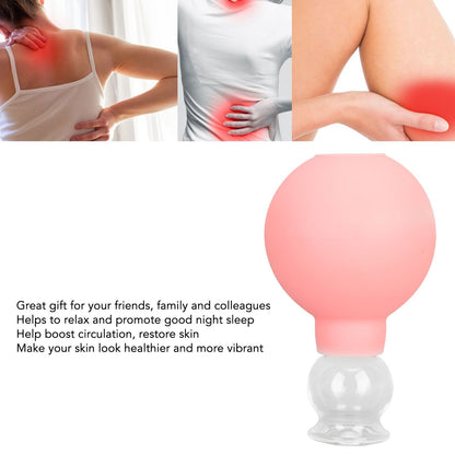Glass Silicone Cupping Cup Vacuum Suction Massage Therapy for Face Skin Beauty Tool Model 1 V1294-YM0521-3117230087311