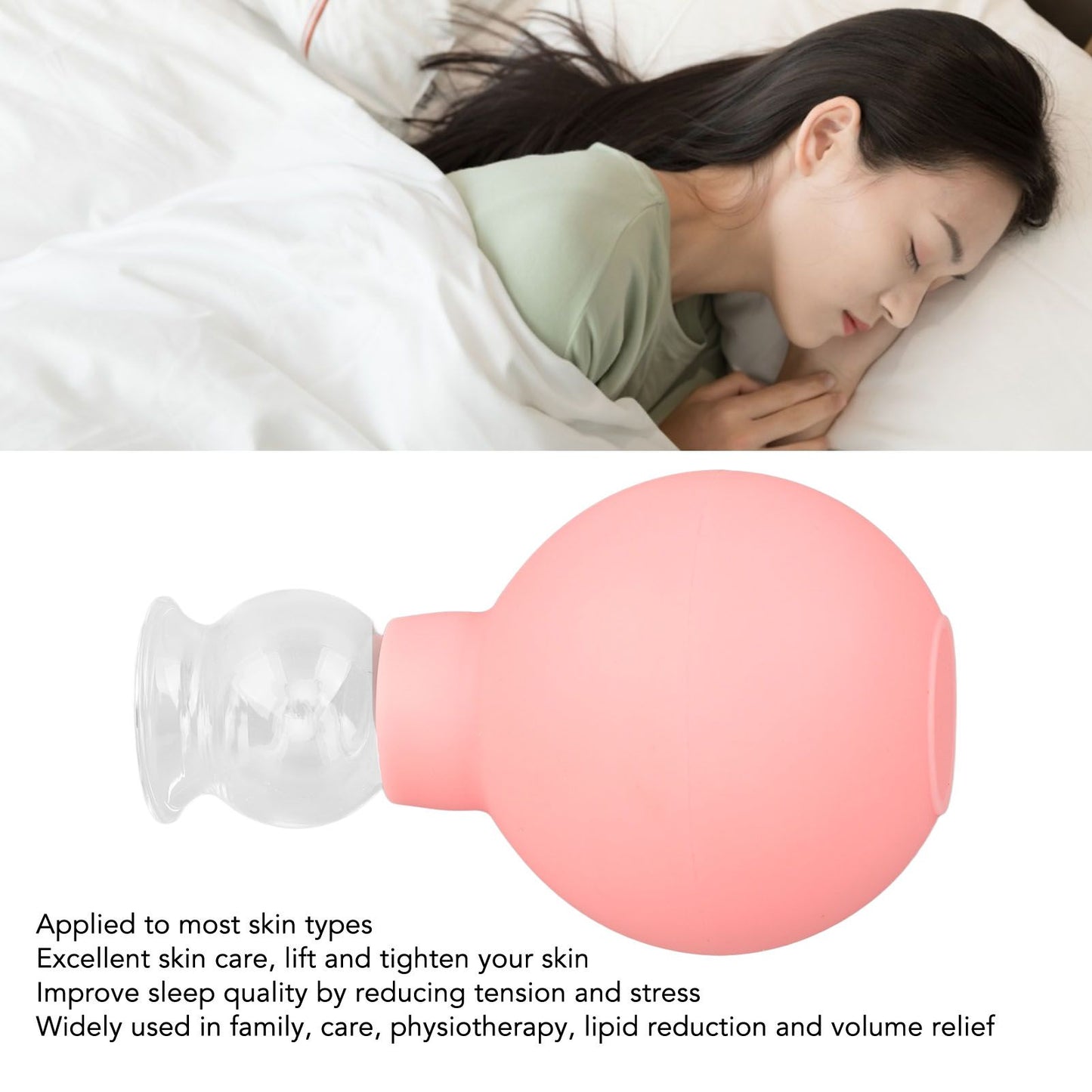 Glass Silicone Cupping Cup Vacuum Suction Massage Therapy for Face Skin Beauty Tool Model 1 V1294-YM0521-3117230087311