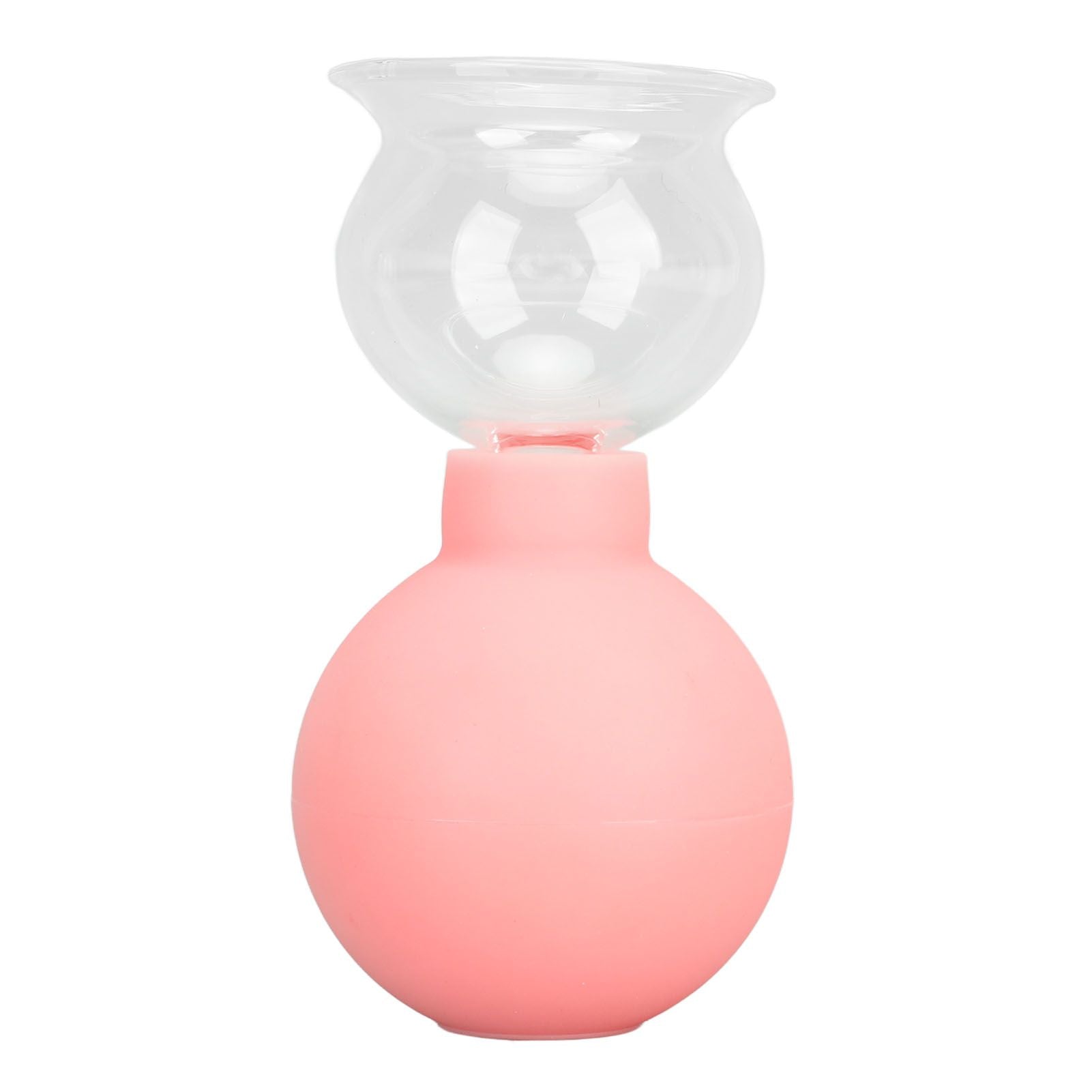 Glass Silicone Cupping Cup Vacuum Suction Massage Therapy for Face Skin Beauty Tool Model 3 V1294-YM0521-3117230087313