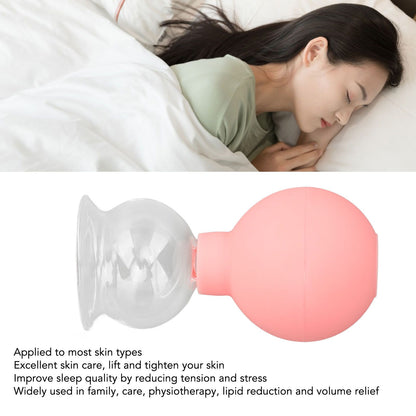 Glass Silicone Cupping Cup Vacuum Suction Massage Therapy for Face Skin Beauty Tool Model 3 V1294-YM0521-3117230087313