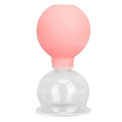 Glass Silicone Cupping Cup Vacuum Suction Massage Therapy for Face Skin Beauty Tool Model 4 V1294-YM0521-3117230087314