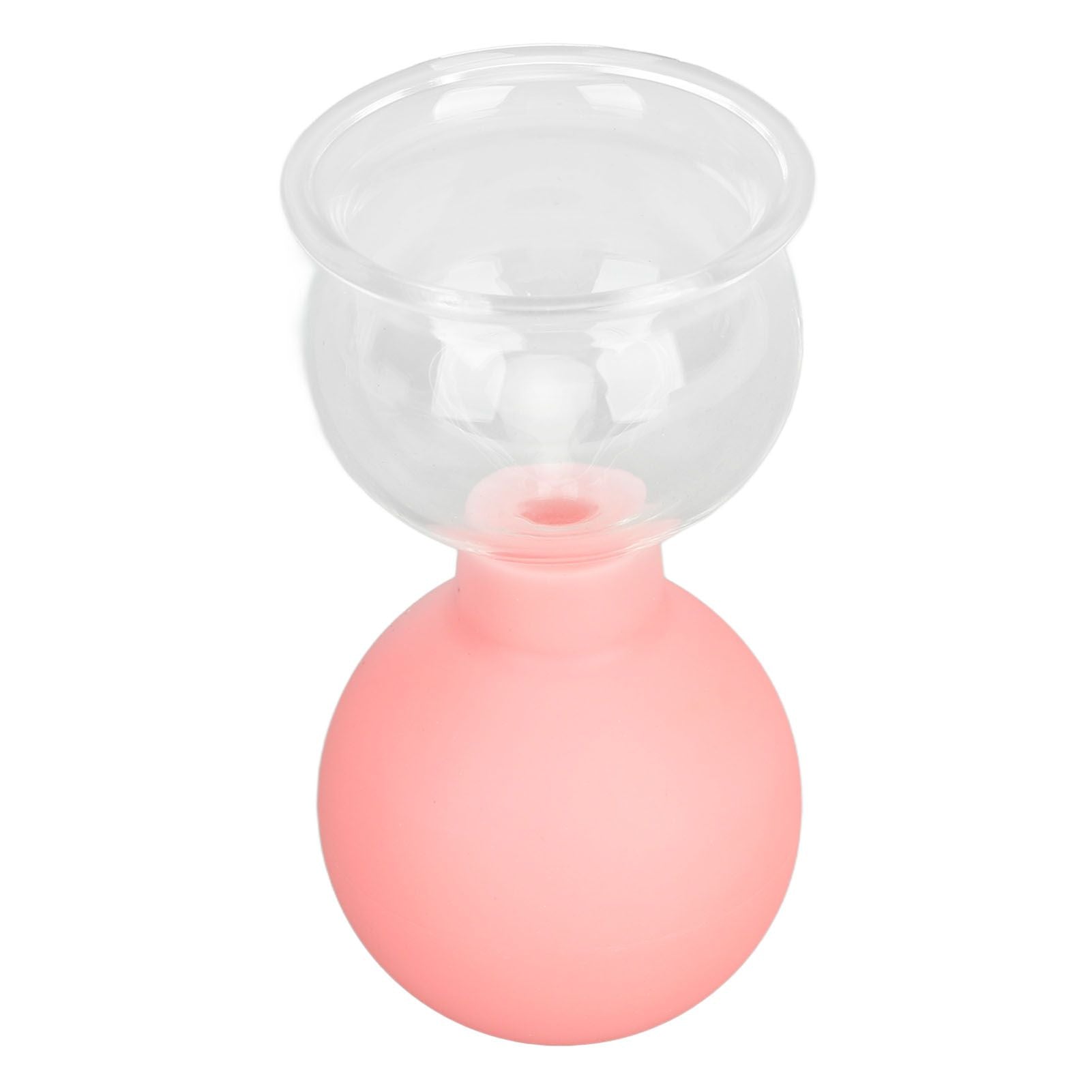 Glass Silicone Cupping Cup Vacuum Suction Massage Therapy for Face Skin Beauty Tool Model 4 V1294-YM0521-3117230087314