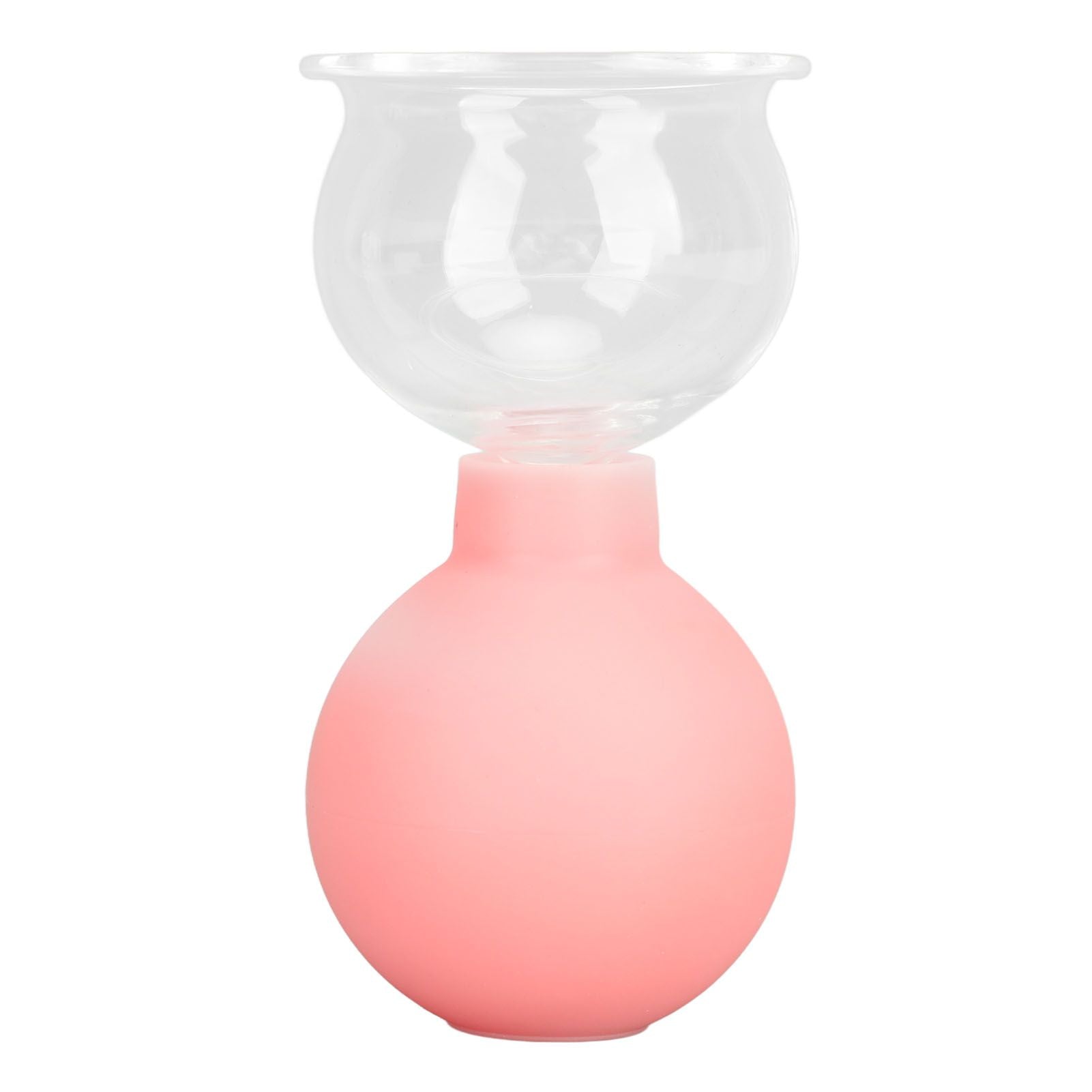 Glass Silicone Cupping Cup Vacuum Suction Massage Therapy for Face Skin Beauty Tool Model 4 V1294-YM0521-3117230087314