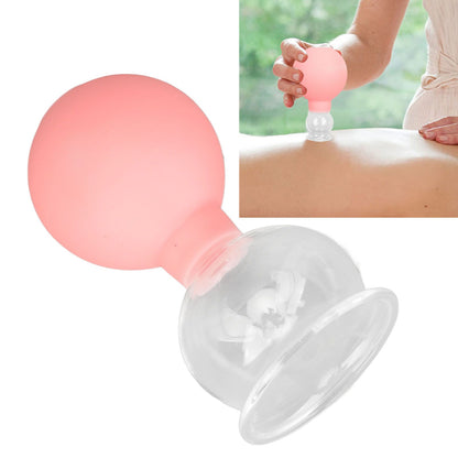 Glass Silicone Cupping Cup Vacuum Suction Massage Therapy for Face Skin Beauty Tool Model 4 V1294-YM0521-3117230087314