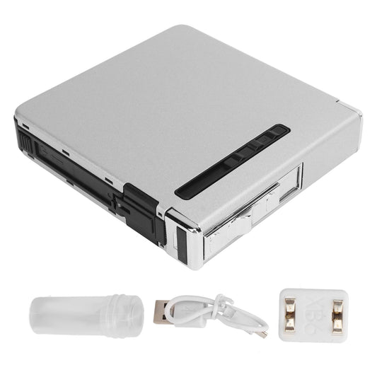 20 Regular Cigarettes Case Box USB Rechargeable Cigarette Case with Lighter for Men Women Ideal Gift for V1294-YM0521-3117230087812