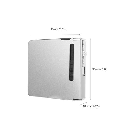 20 Regular Cigarettes Case Box USB Rechargeable Cigarette Case with Lighter for Men Women Ideal Gift for V1294-YM0521-3117230087812