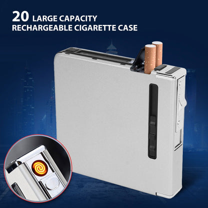 20 Regular Cigarettes Case Box USB Rechargeable Cigarette Case with Lighter for Men Women Ideal Gift for V1294-YM0521-3117230087812