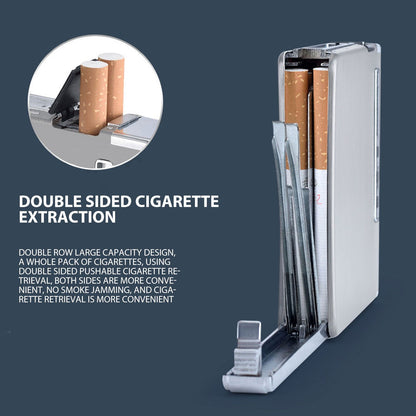 20 Regular Cigarettes Case Box USB Rechargeable Cigarette Case with Lighter for Men Women Ideal Gift for V1294-YM0521-3117230087812