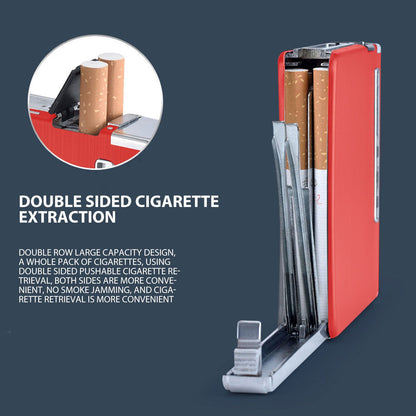 20 Regular Cigarettes Case Box USB Rechargeable Cigarette Case with Lighter for Men Women Ideal Gift for V1294-YM0521-3117230087814