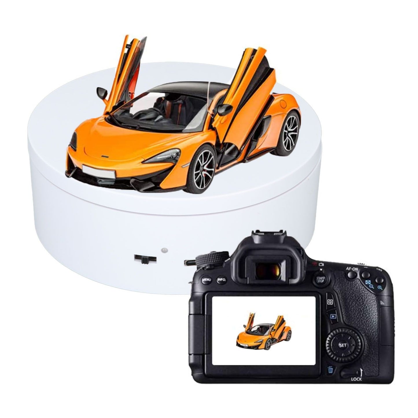 Rotating Display Stand 360 Degree Motorized Rotating Display Stand Turntable for Small Product Display 3kg V1294-YM0521-3117230089711
