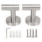 Towel Hooks Stainless Steel Wall Mounted Heavy Duty Robe Hook Holder for Coat Hat Bathroom Kitchen Silver V1294-YM0521-3117230091111