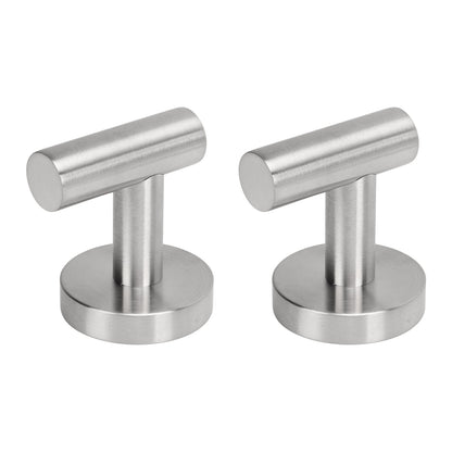 Towel Hooks Stainless Steel Wall Mounted Heavy Duty Robe Hook Holder for Coat Hat Bathroom Kitchen Silver V1294-YM0521-3117230091111