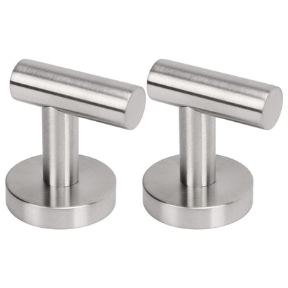 Towel Hooks Stainless Steel Wall Mounted Heavy Duty Robe Hook Holder for Coat Hat Bathroom Kitchen Silver V1294-YM0521-3117230091111