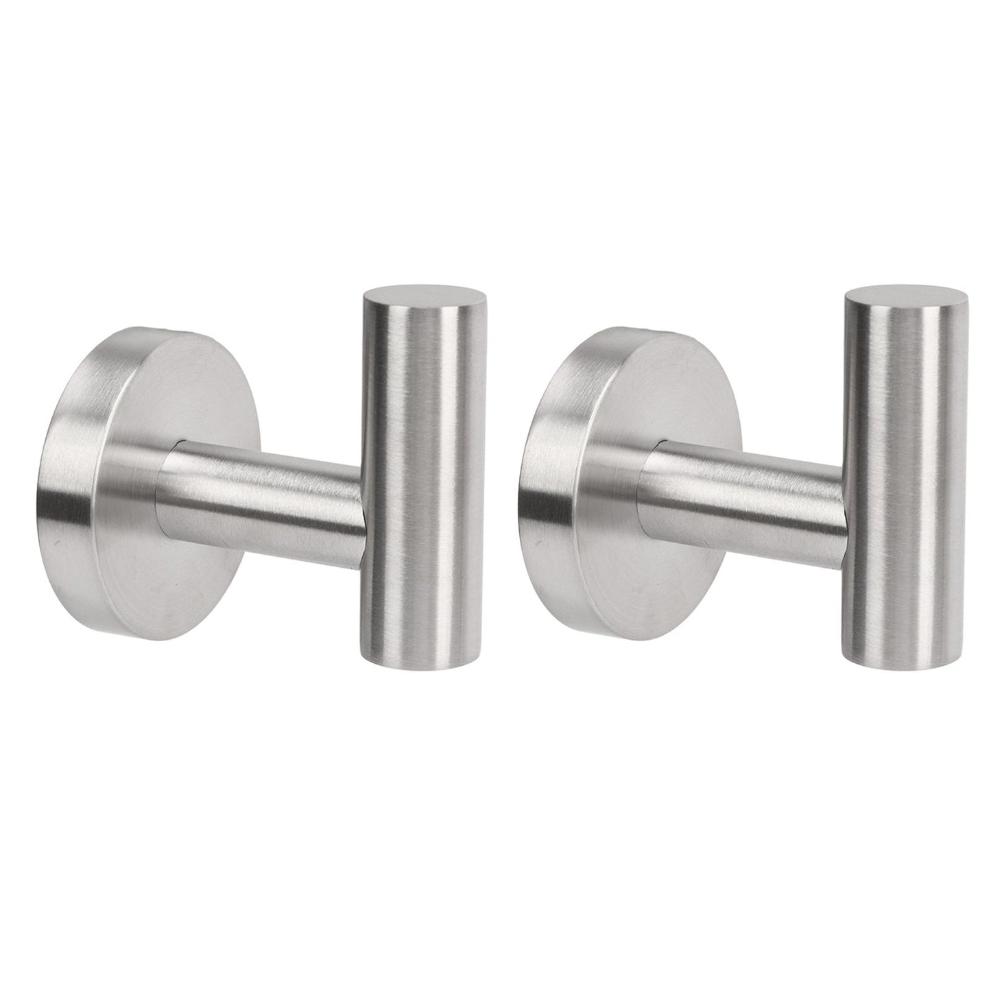 Towel Hooks Stainless Steel Wall Mounted Heavy Duty Robe Hook Holder for Coat Hat Bathroom Kitchen Silver V1294-YM0521-3117230091111