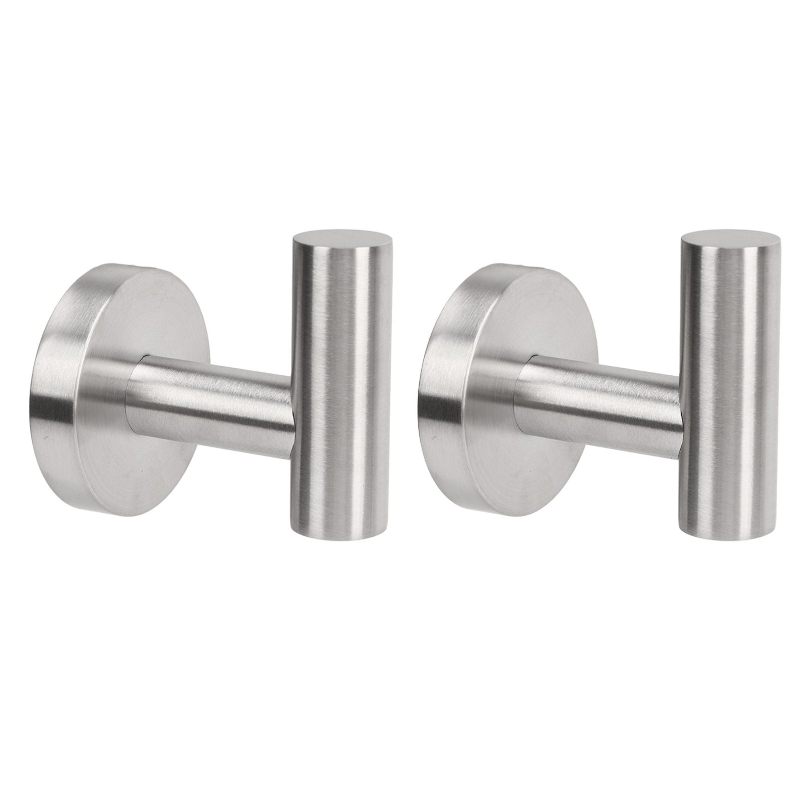 Towel Hooks Stainless Steel Wall Mounted Heavy Duty Robe Hook Holder for Coat Hat Bathroom Kitchen Silver V1294-YM0521-3117230091111