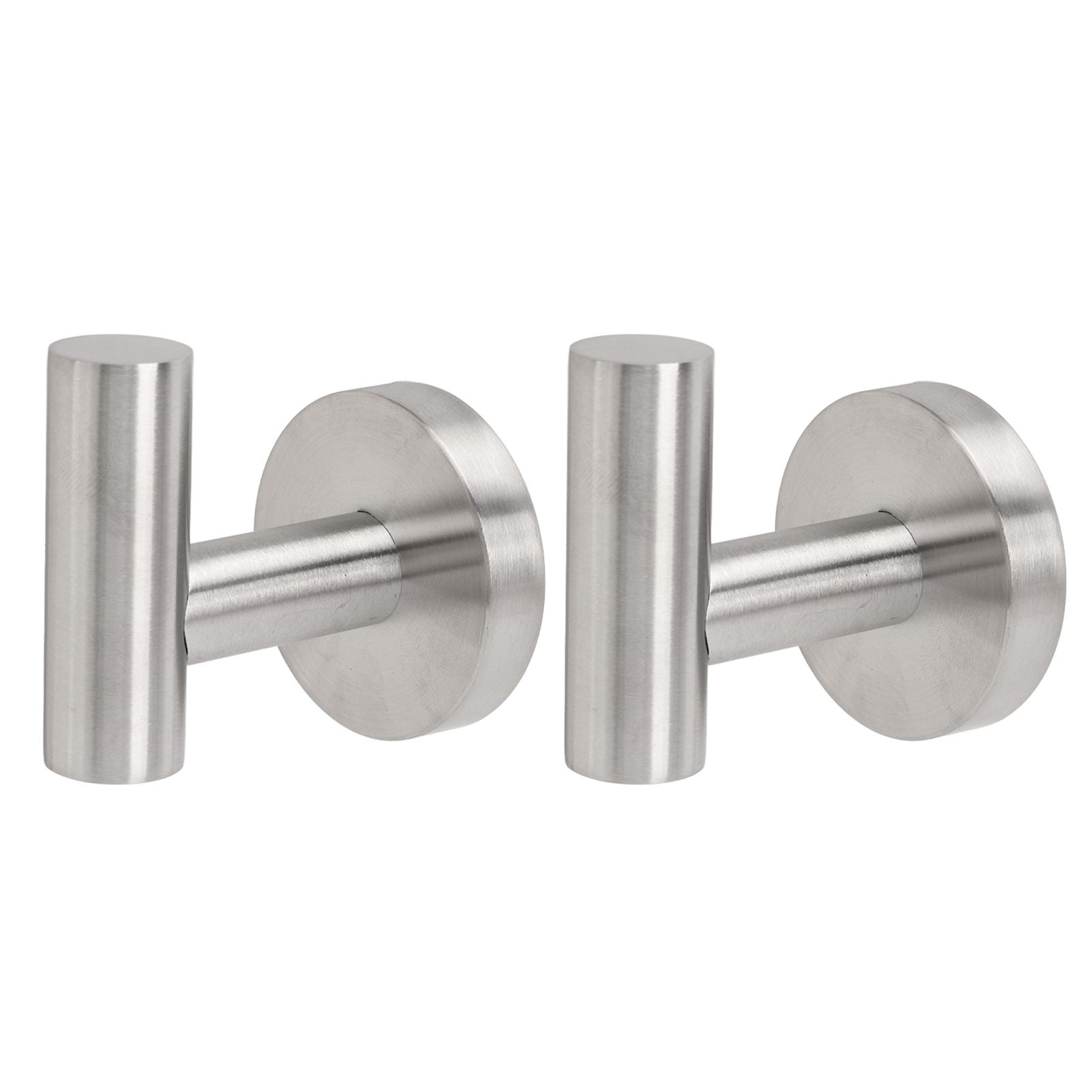 Towel Hooks Stainless Steel Wall Mounted Heavy Duty Robe Hook Holder for Coat Hat Bathroom Kitchen Silver V1294-YM0521-3117230091111