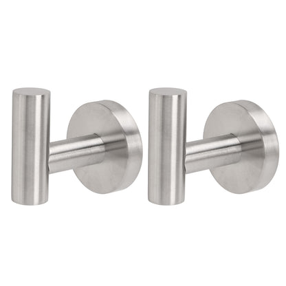 Towel Hooks Stainless Steel Wall Mounted Heavy Duty Robe Hook Holder for Coat Hat Bathroom Kitchen Silver V1294-YM0521-3117230091111