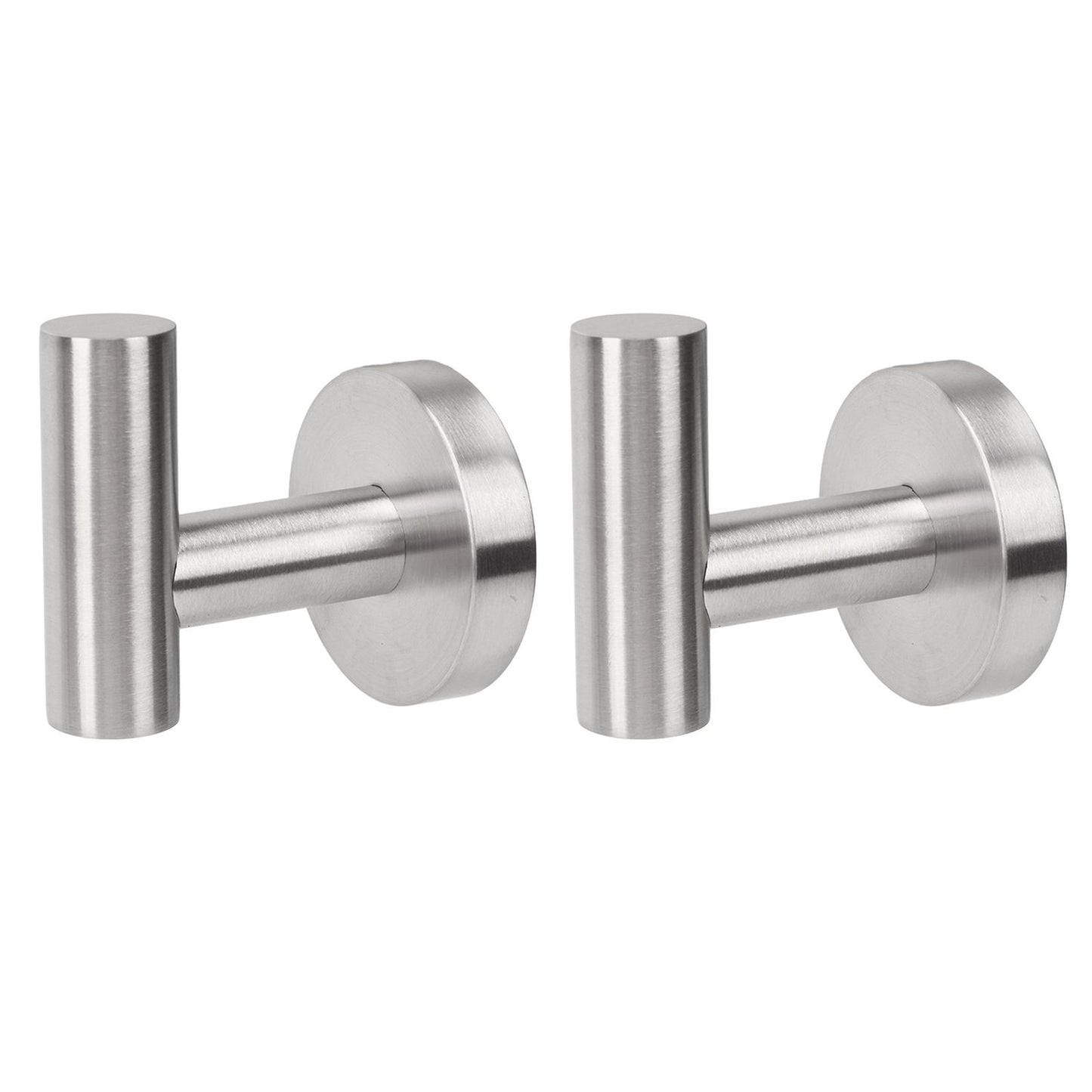 Towel Hooks Stainless Steel Wall Mounted Heavy Duty Robe Hook Holder for Coat Hat Bathroom Kitchen Silver V1294-YM0521-3117230091111
