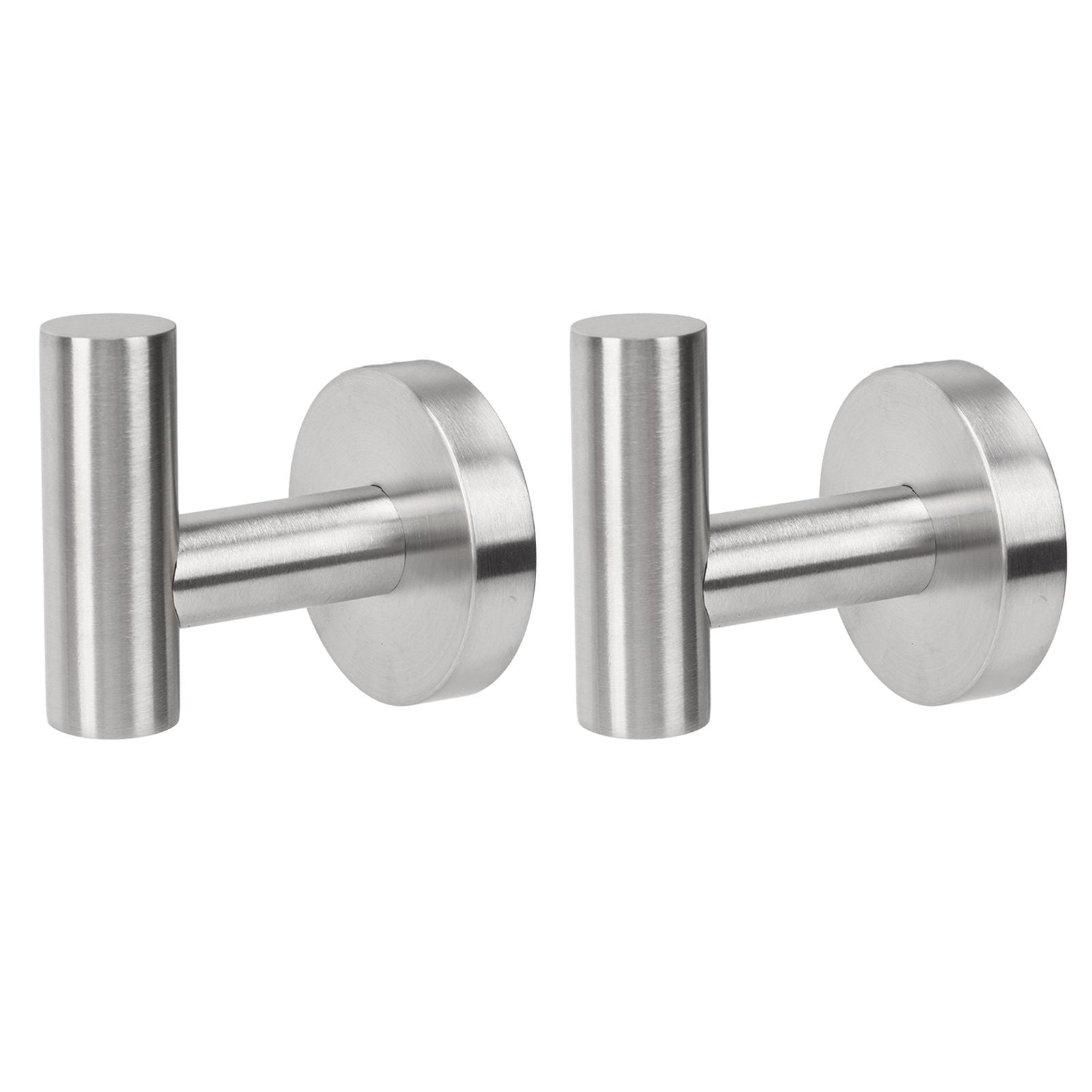 Towel Hooks Stainless Steel Wall Mounted Heavy Duty Robe Hook Holder for Coat Hat Bathroom Kitchen Silver V1294-YM0521-3117230091111