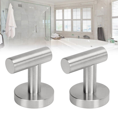 Towel Hooks Stainless Steel Wall Mounted Heavy Duty Robe Hook Holder for Coat Hat Bathroom Kitchen Silver V1294-YM0521-3117230091111