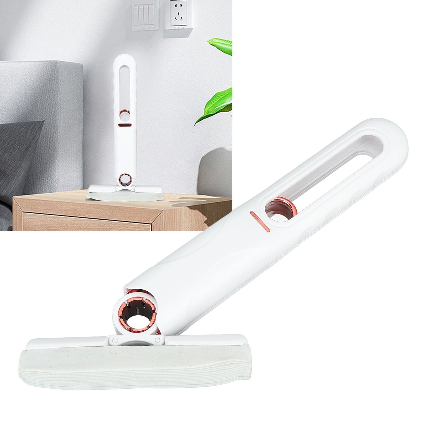 Portable Short Mop Wiper Screen Hands Wash Free Water Absorption PVA Mop for Desktop Office Car V1294-YM0521-3117230091811