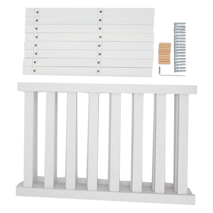 4 Tier Shoe Rack White Stackable Shoes Rack Organizer Multifunctional Bamboo Shoe Rack for Home Hotel Dorm V1294-YM0521-3117230094411