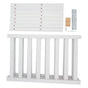 4 Tier Shoe Rack White Stackable Shoes Rack Organizer Multifunctional Bamboo Shoe Rack for Home Hotel Dorm V1294-YM0521-3117230094411