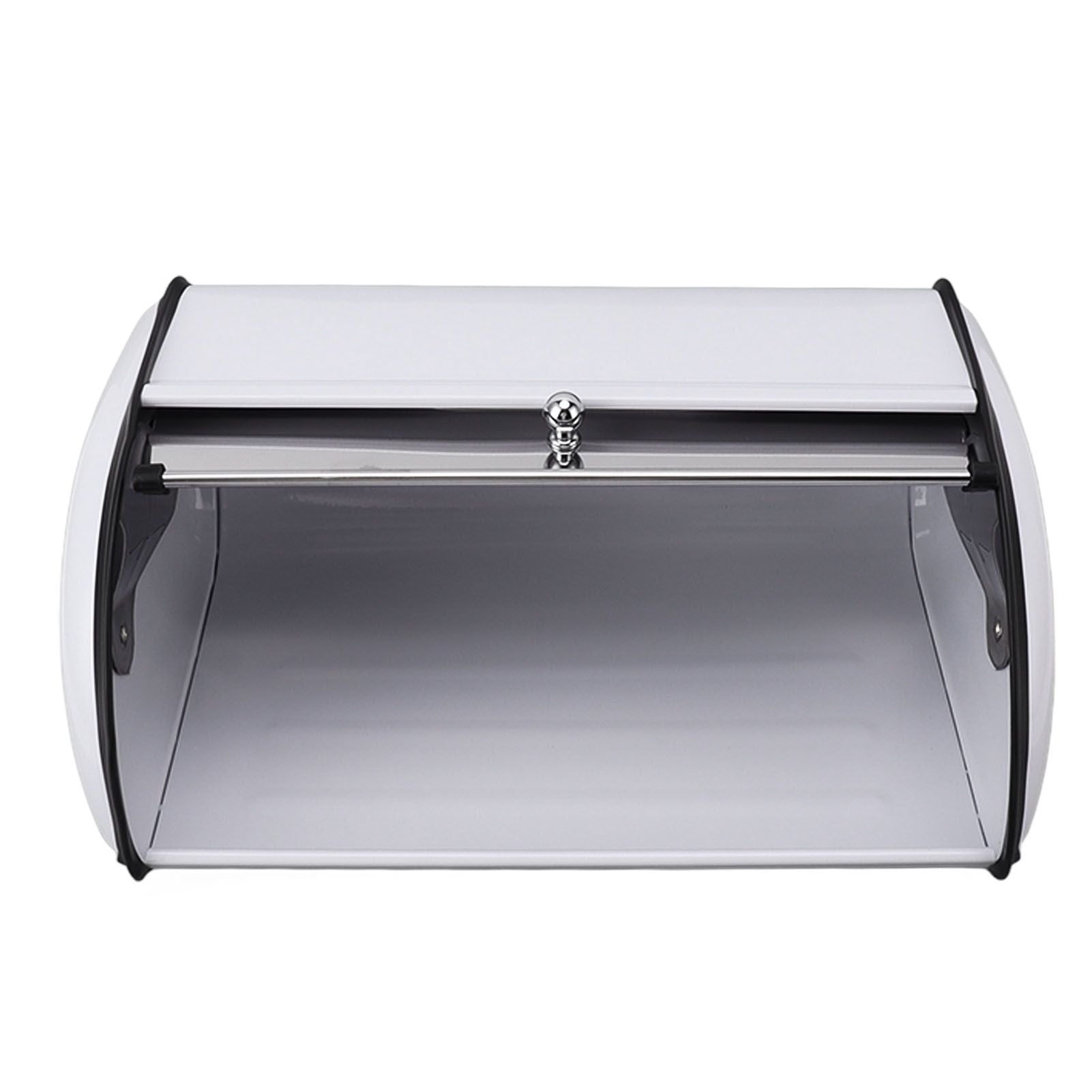 Bread Bin Bread Box Bread Holder Storage Container With Small Window for Kitchen Countertop White V1294-YM0521-3117230095612