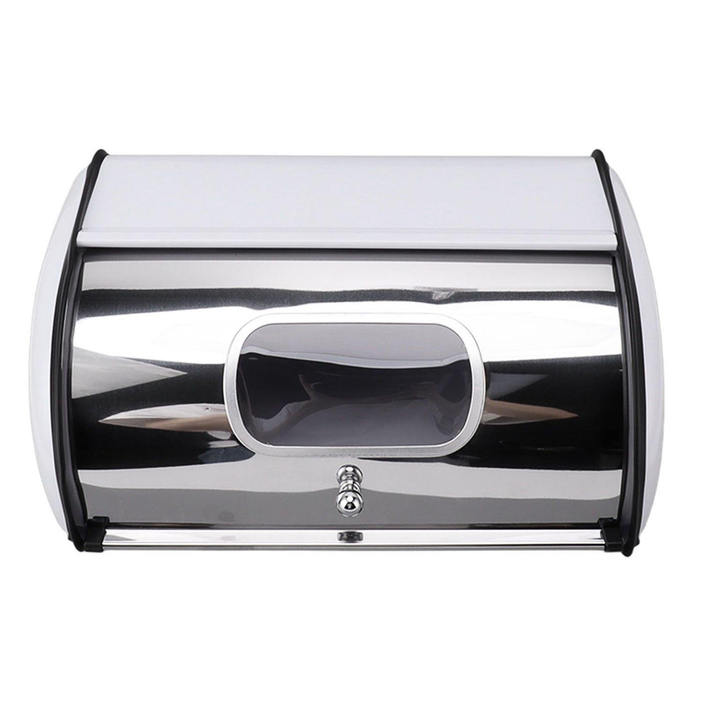 Bread Bin Bread Box Bread Holder Storage Container With Small Window for Kitchen Countertop White V1294-YM0521-3117230095612