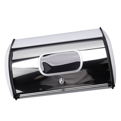 Bread Bin Bread Box Bread Holder Storage Container With Small Window for Kitchen Countertop White V1294-YM0521-3117230095612