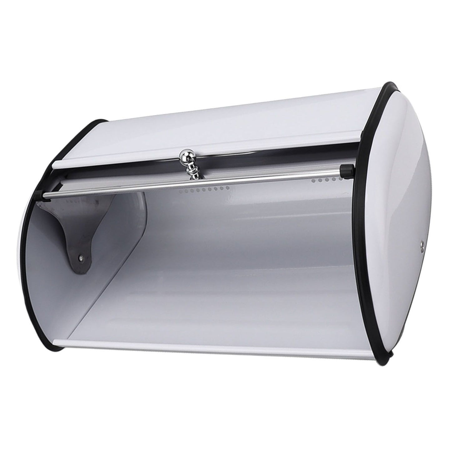 Bread Bin Bread Box Bread Holder Storage Container With Small Window for Kitchen Countertop White V1294-YM0521-3117230095612