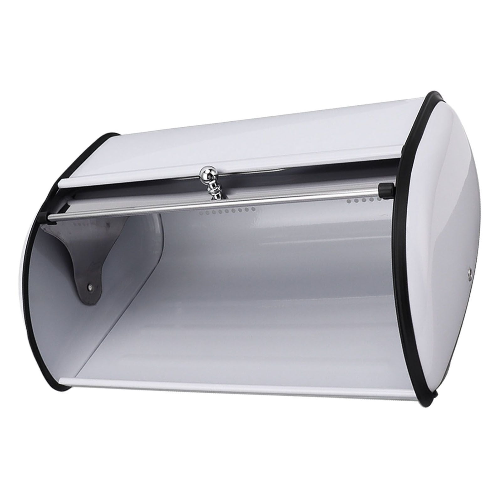 Bread Bin Bread Box Bread Holder Storage Container With Small Window for Kitchen Countertop White V1294-YM0521-3117230095612