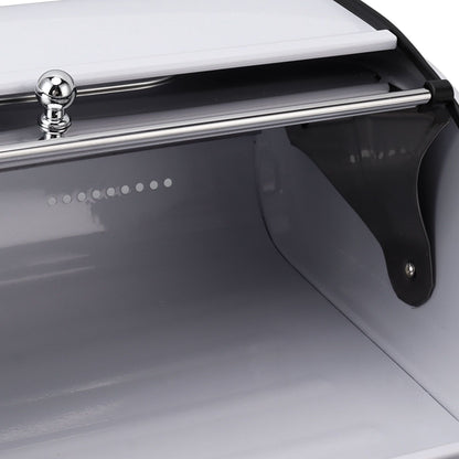 Bread Bin Bread Box Bread Holder Storage Container With Small Window for Kitchen Countertop White V1294-YM0521-3117230095612
