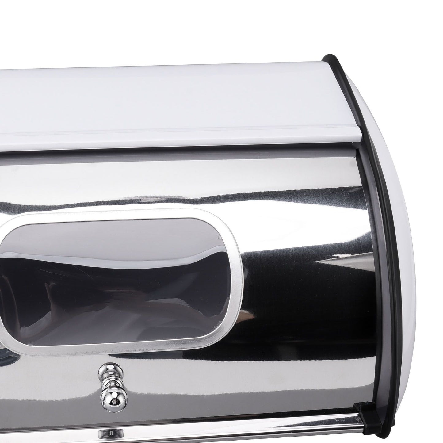 Bread Bin Bread Box Bread Holder Storage Container With Small Window for Kitchen Countertop White V1294-YM0521-3117230095612