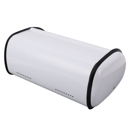 Bread Bin Bread Box Bread Holder Storage Container With Small Window for Kitchen Countertop White V1294-YM0521-3117230095612