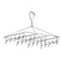 Clothes Drying Hanger Stainless Steel Multi Clip Laundry Drip Hanging Rack for Underwear Socks Hat No Loop V1294-YM0521-3117230096613