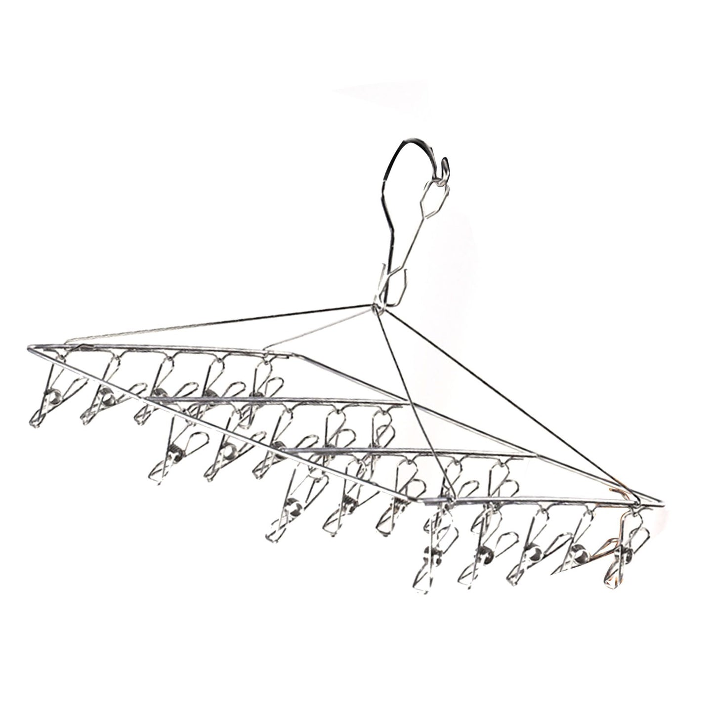 Clothes Drying Hanger Stainless Steel Multi Clip Laundry Drip Hanging Rack for Underwear Socks Hat No Loop V1294-YM0521-3117230096613