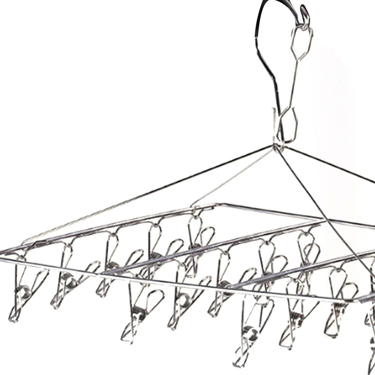 Clothes Drying Hanger Stainless Steel Multi Clip Laundry Drip Hanging Rack for Underwear Socks Hat No Loop V1294-YM0521-3117230096613