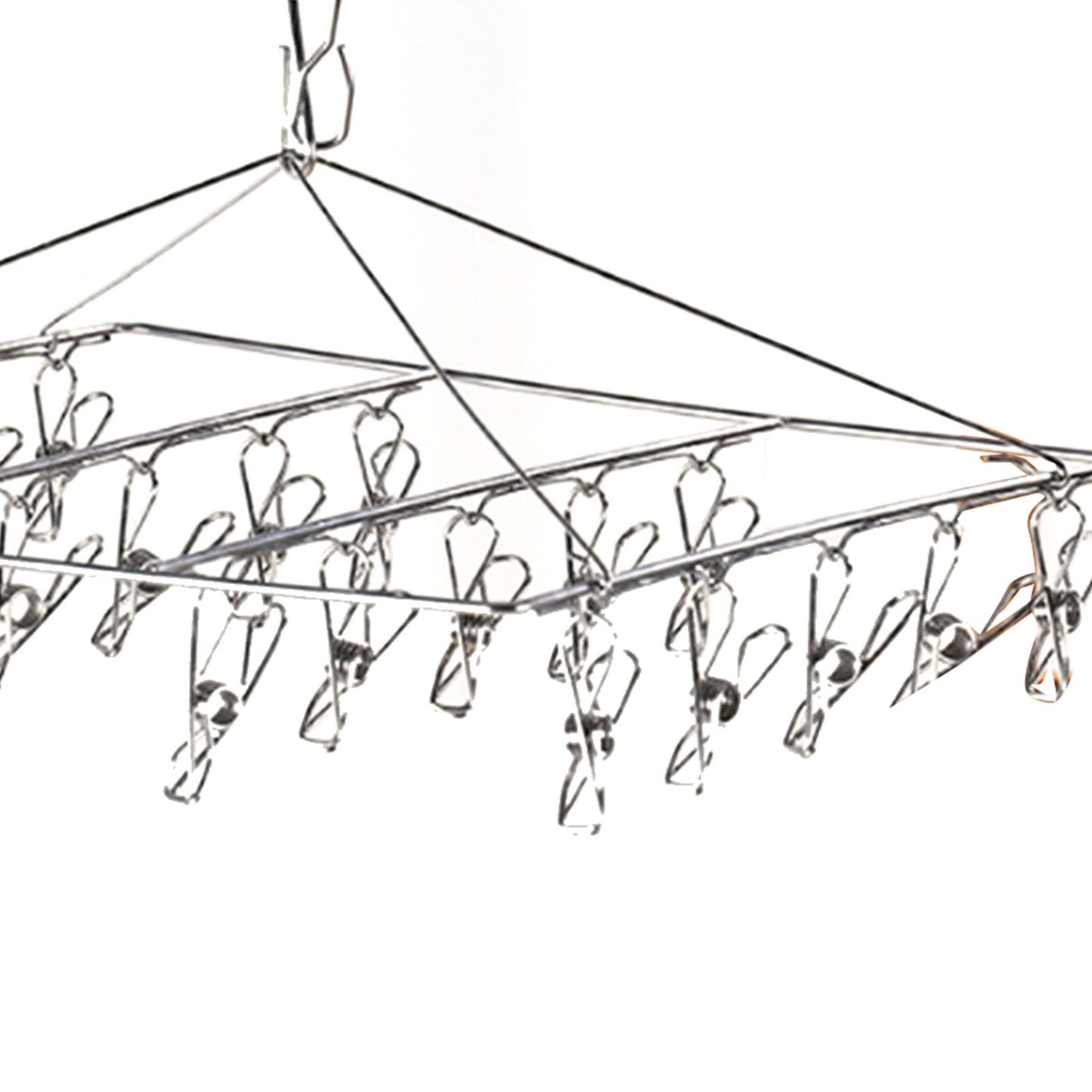 Clothes Drying Hanger Stainless Steel Multi Clip Laundry Drip Hanging Rack for Underwear Socks Hat No Loop V1294-YM0521-3117230096613