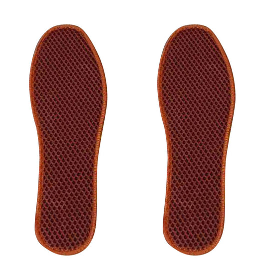 Bamboo Charcoal Deodorant Mesh Insoles Breathable Absorb Sweat Shoe Pads for Men Women Khaki 37 V1294-YM0521-3117230096912
