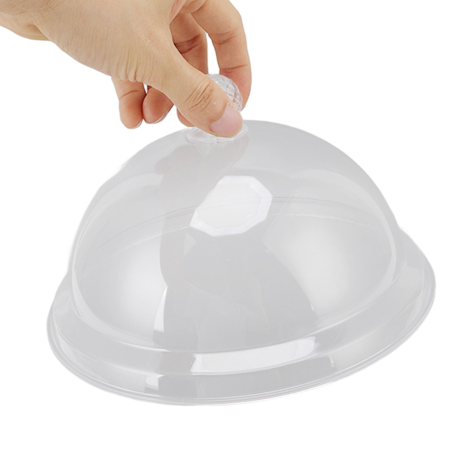Food Cover Acrylic Transparent Thickened Fall Resistant Dustproof Food Preservation Cover with Handle 21cm V1294-YM0521-3118220300011