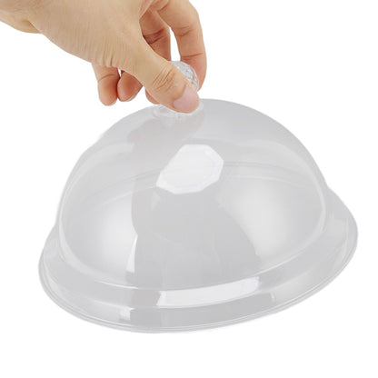 Food Cover Acrylic Transparent Thickened Fall Resistant Dustproof Food Preservation Cover with Handle 21cm V1294-YM0521-3118220300011