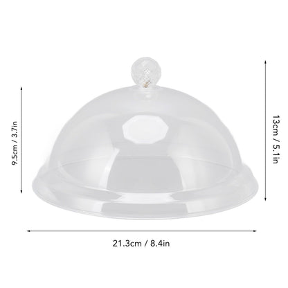 Food Cover Acrylic Transparent Thickened Fall Resistant Dustproof Food Preservation Cover with Handle 21cm V1294-YM0521-3118220300011
