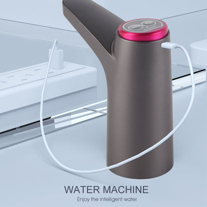 Automatic Water Dispenser USB Electric Water Bottle Pump for Camping Household Black Bulit in Battery V1294-YM0521-3118220307811