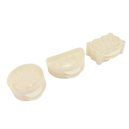 3PCS Pie Molds Set Environmentally Friendly ABS Mini Hand Pie Maker for Apple Pie Kitchen Christmas V1294-YM0521-3118220309011